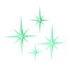 4Pcs Retro Starburst Wall Decoration 3D Printed Mini Mid-Century Starburst Wall Art Home Bedroom Living Room Bathroom Wall Decorative Sign