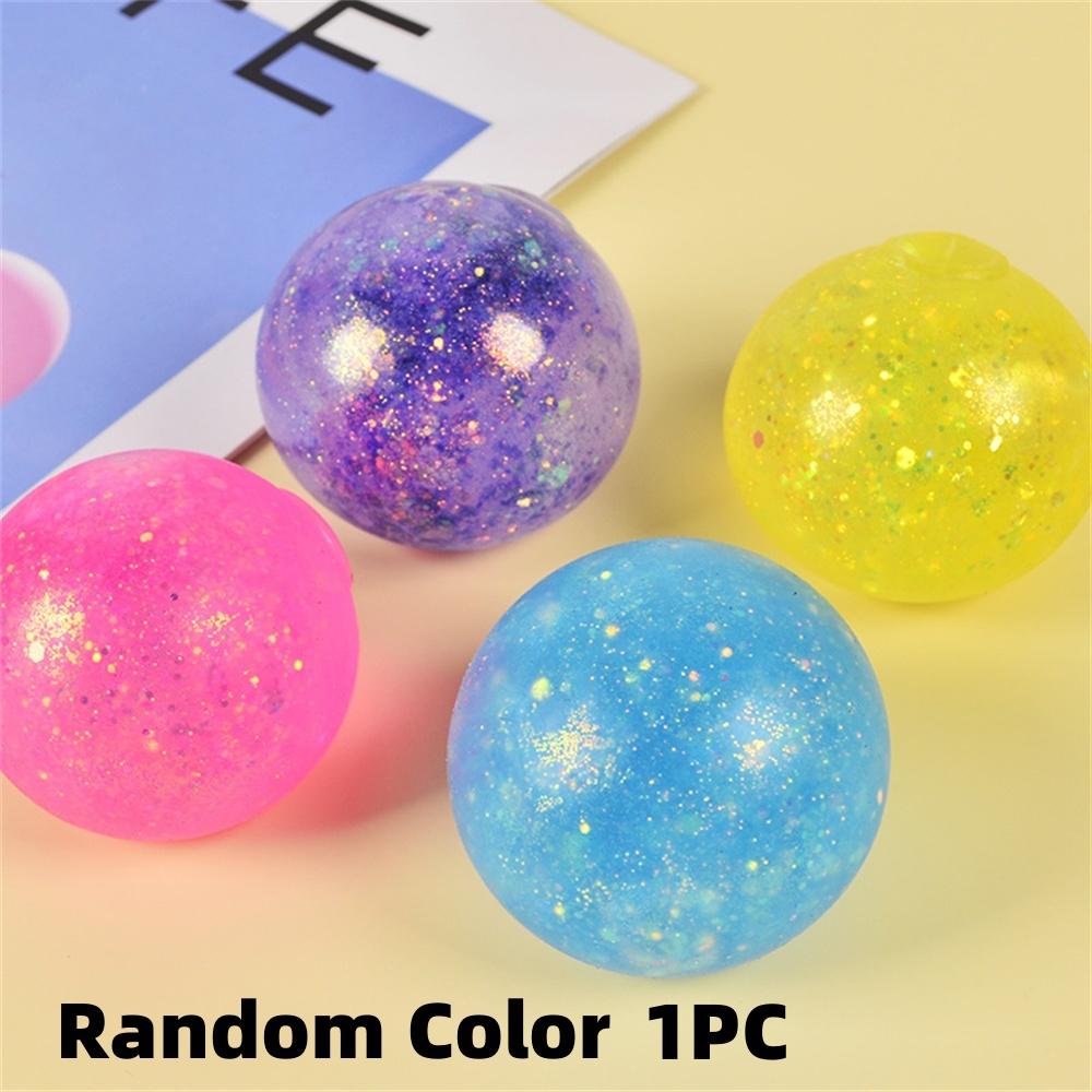 1PZ Cubo Sfera Gel Glitter Lenta Risalita Giocattolo Sensoriale da Spremere Squishy Fidget Toys per Bambini Adulti Palline Antistress Regali
