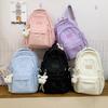 School Bag: a High-look, Solid-color, Simple Backpack, Lightweight Backpack for Junior High, High School, and College Students