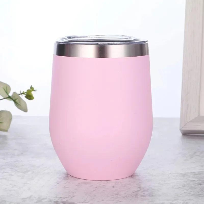 Tazza in acciaio inossidabile da 12 once, tazza termica calda e fredda, boccali da birra, bicchieri da vino, tazza termica per caffè