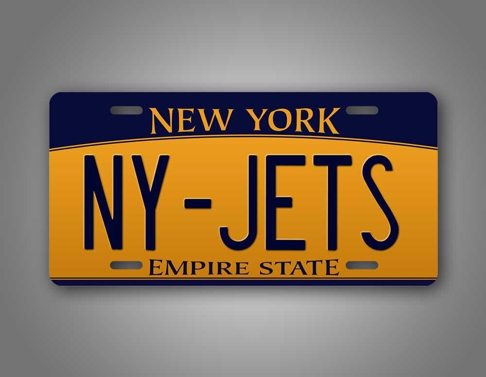 

Персонализированная металлическая настенная табличка New York Jets NFL для декора дома белый