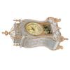 Vintage Style Plastic Table Clock Antique Home Hotel Decorative Desk Alarm Clocks(White)
