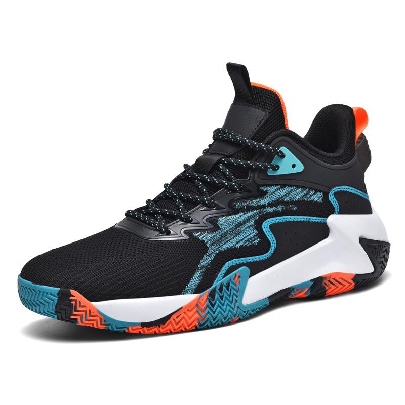 Chaussures de Basketball Respirantes Flyknit pour Hommes, Grandes Tailles 47-48, Chaussures de Sport et de Running