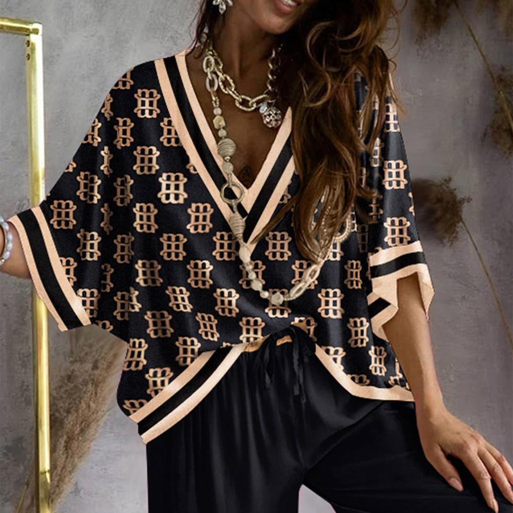 Women's Fashion Casual Suit Vest 3/4Sleeve Wide-leg Pants Casual Suit