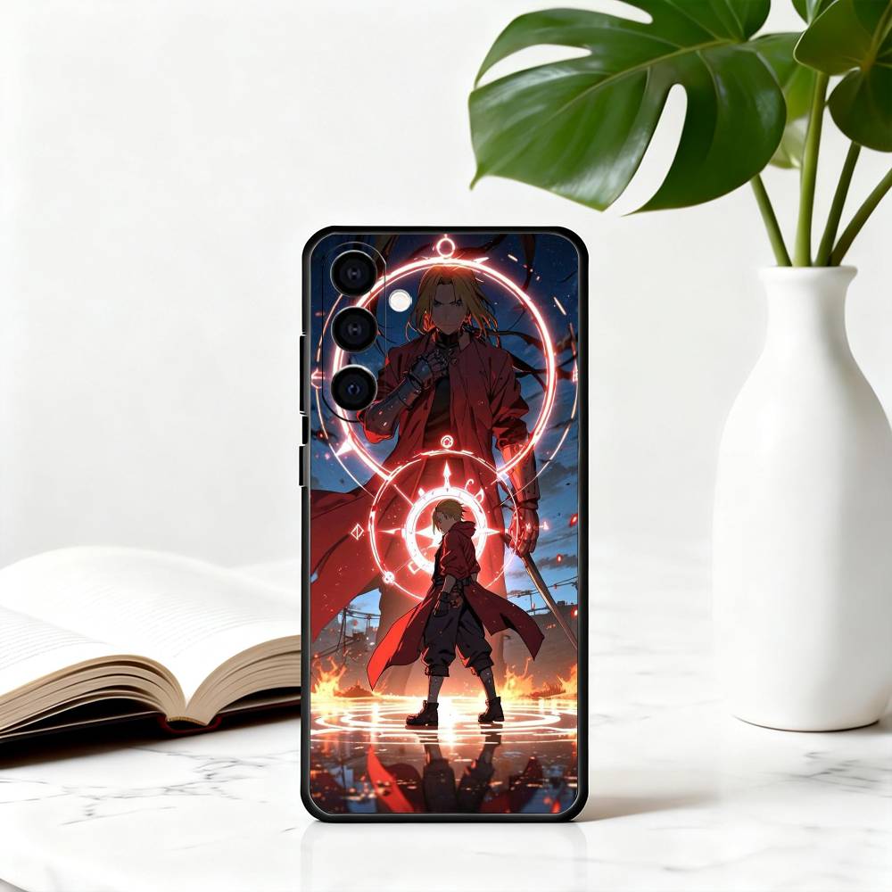 A-Alchemist F-Fullmetal E-Edward E-Elric-EE Phone Case For Samsung Galaxy A73,A72,A71,A70,A53,A52,A51,Others Soft Black Cover