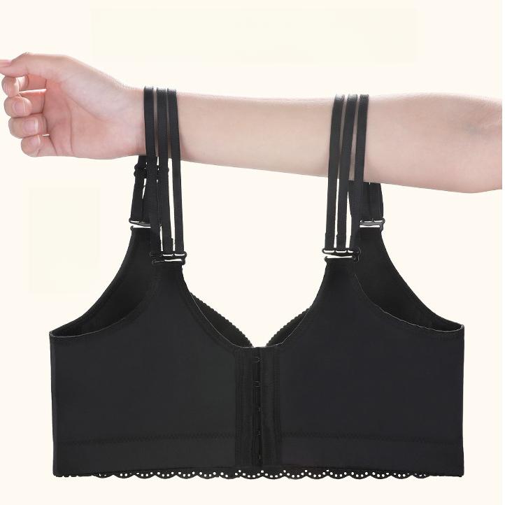 Seamless Lingerie Women's Anti-sagging Sexy Bra No Underwire Adjustable Folding Bra Thin Style Push Up Bra