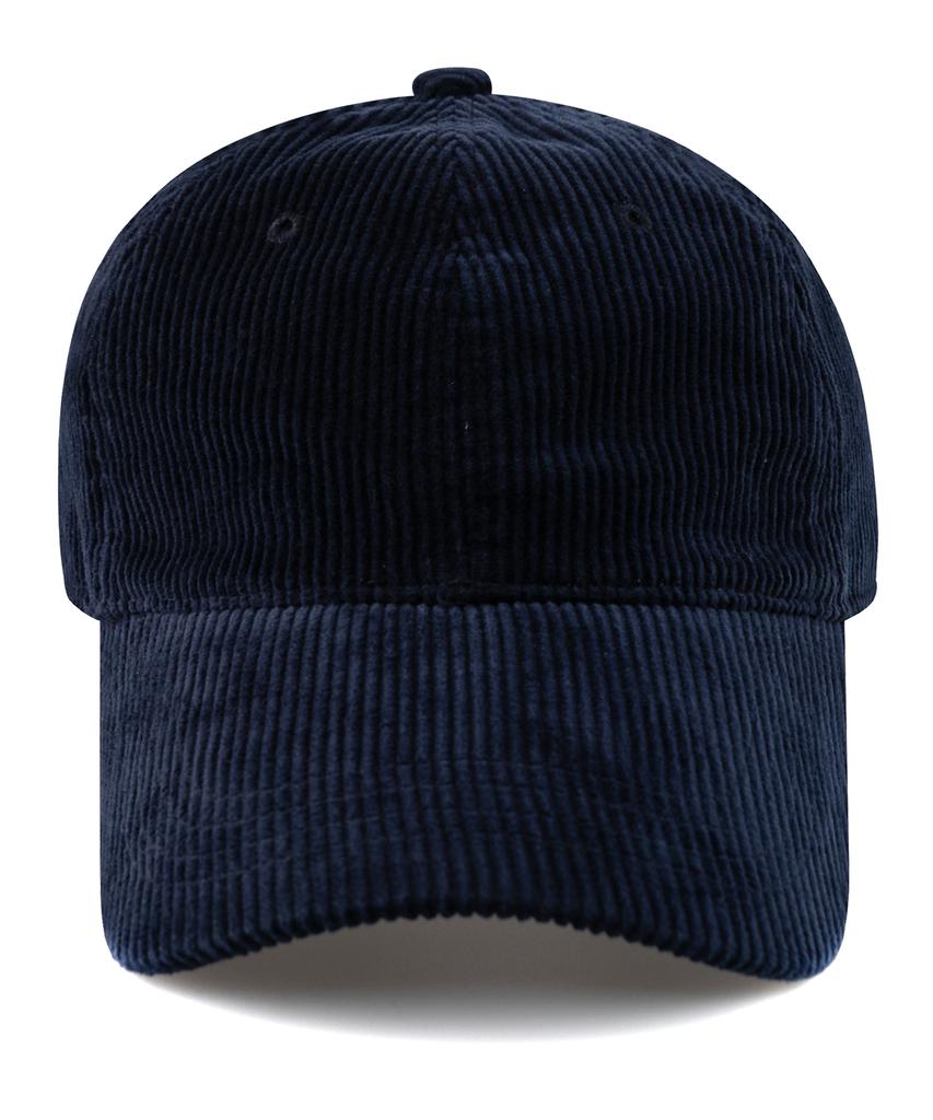 Chaebteo Signature Corduroy Ball Cap-Navy