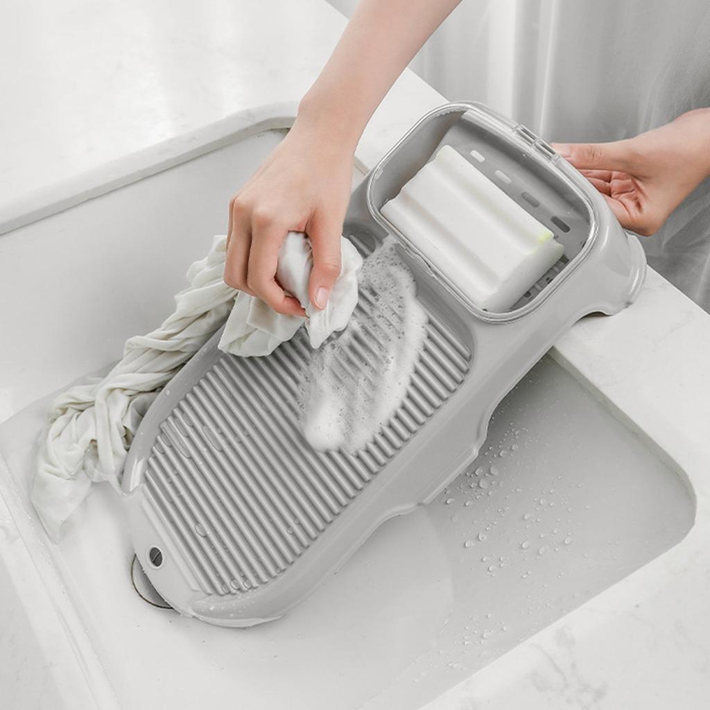 Mini tarka 2 w 1 przenośna antypoślizgowa plastikowa deska do prania z uchwytem na mydło do domu Dormi