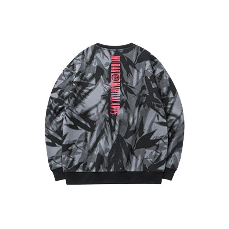 Anta Martial Arts Loose Fit Crew Neck Sports Sweatshirt Men Tops Black 952217707-4