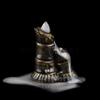 YXYMCF Backflow Incense Burners Gourd Turn Things Around Cone Censers Ceramic Mini Desk Ornaments Mustard Zen Incense Holder 1pc 7