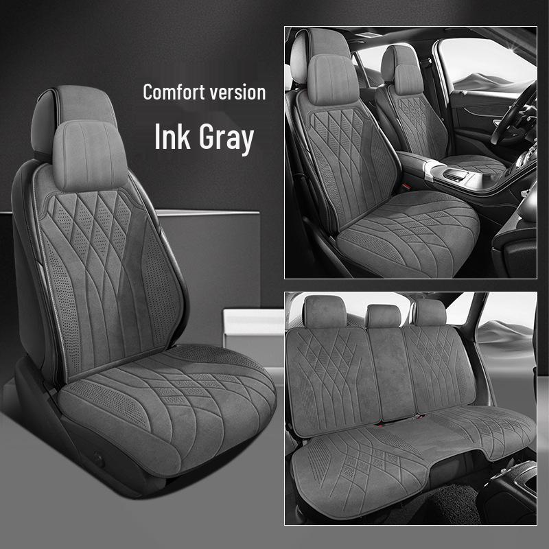 Universal Suede Car Seat Cushion for All Seasons - Fits SUVs, Sedans, and Pickup Trucks