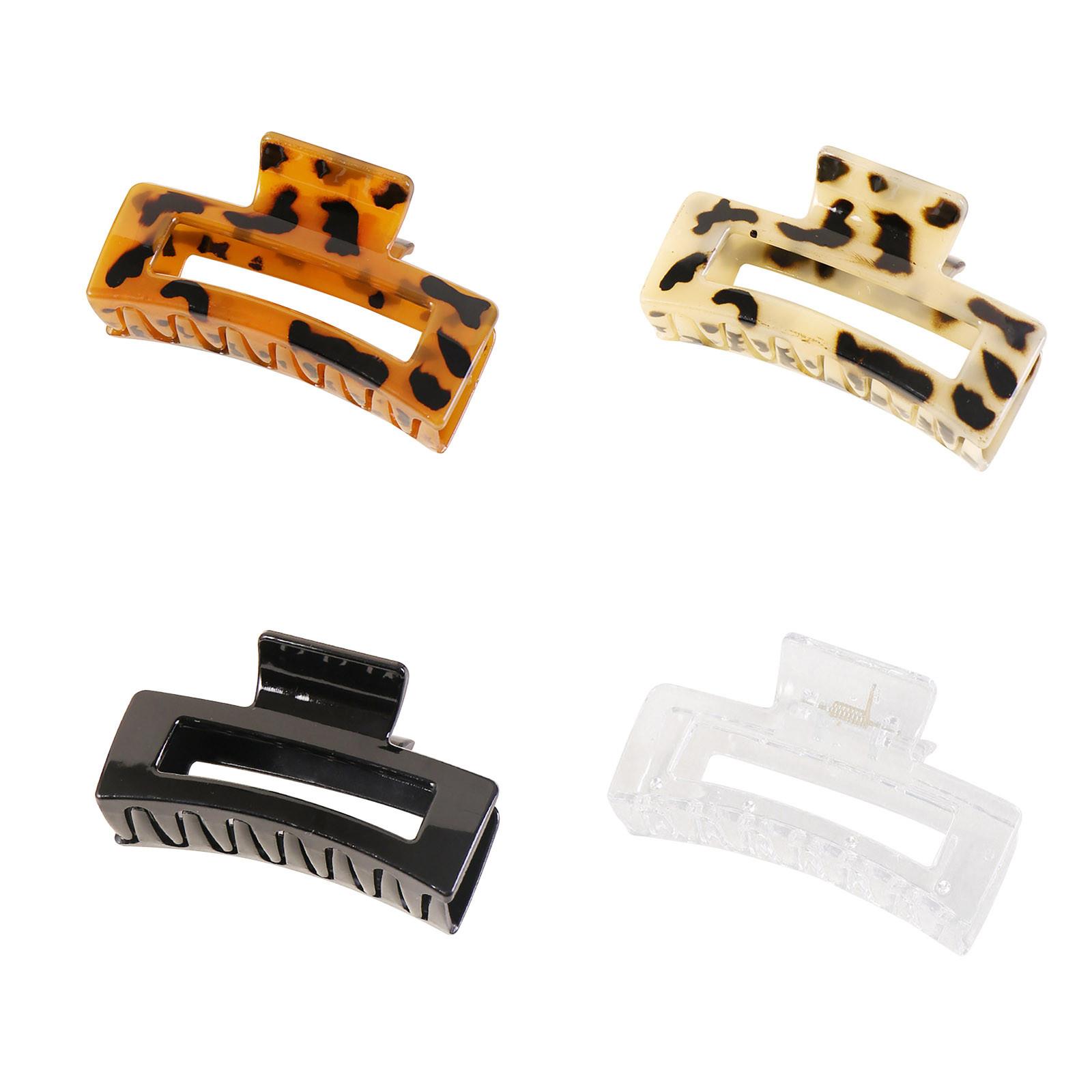

Retro Versatile Grip Geometric Square Hollow Out Hairpin Shampoo Tray Hairpin
