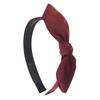 Ins Slim Satin Cloth Bow Knot Hairbands for Women Girls Causal Shopping Party Headbands Non Slip Toothed Head Hoop