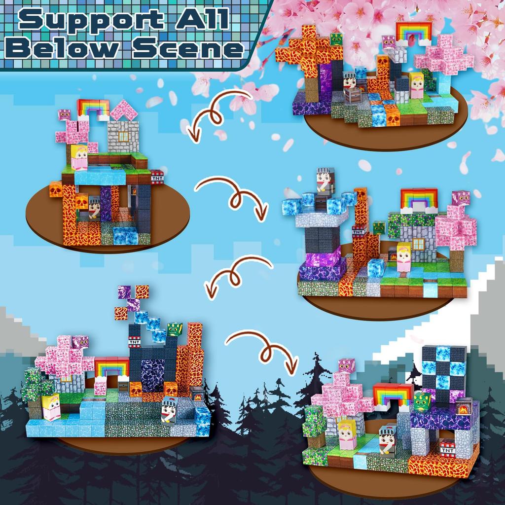 150 Pcs Magnetic Building Blocks, Educational Toys for Kids, Boys and Girls, Birthday Gift, Christmas Gift