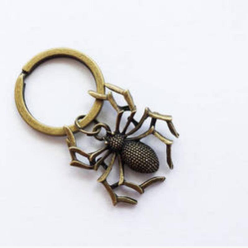 Horror Spider Creative Pendant Key Clasp Halloween Prop Toys