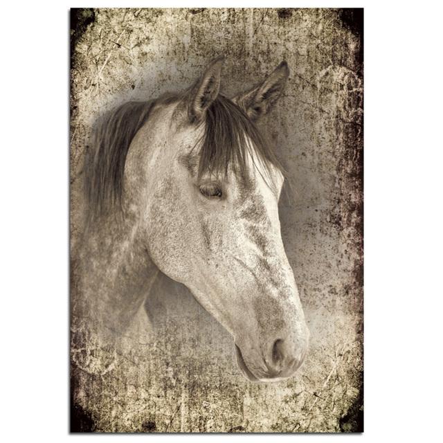 Vintage Horses Canvas Painting Animals Posters and Prints Oil Painting On Canvas Wall Art Pictures For Living Room Decoration No Frame