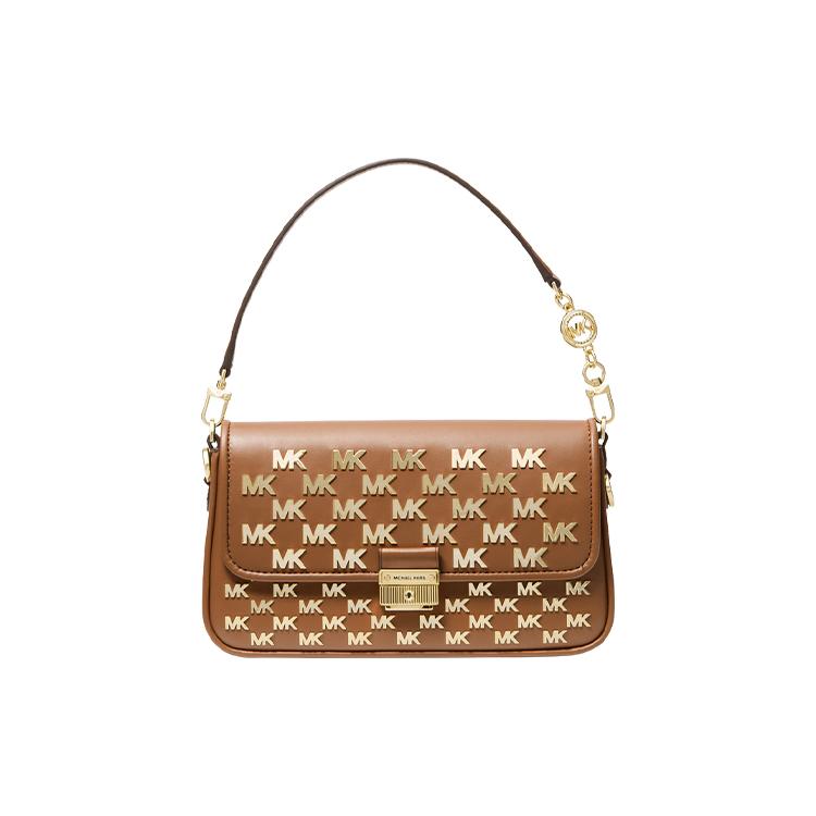 New MICHAEL KORS Bradshaw Artificial Leather Handbag Crossbody Bag Women's Leather Brown 30T2G2BL1Y-230