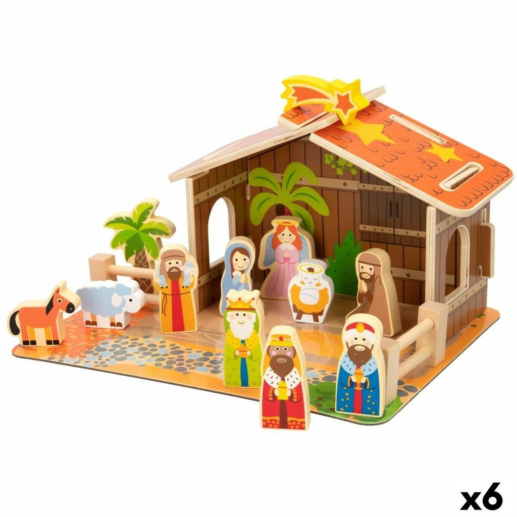 Christmas Nativity Set Woomax 20 Pieces 29.5 X 16.5 X 22 Cm (6 Units)