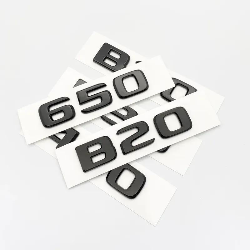 

Glossy Black Letters B20 B30 D30 450 650 ABS Emblem for Mercedes Benz Brabus C W203 W204 W205 Coupe Car Trunk Badge Sticke Glossy Black