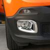 Car Chrome Fog Light Cover for Jeep Renegade 2015 2016 2017 2018   Accessories Front Fog Lamps Protector