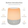 HiFiD Rechargeable Baby Sleep Sound Machine with RGB LED Night Light Sleep Trainer White Noise Sound Soother