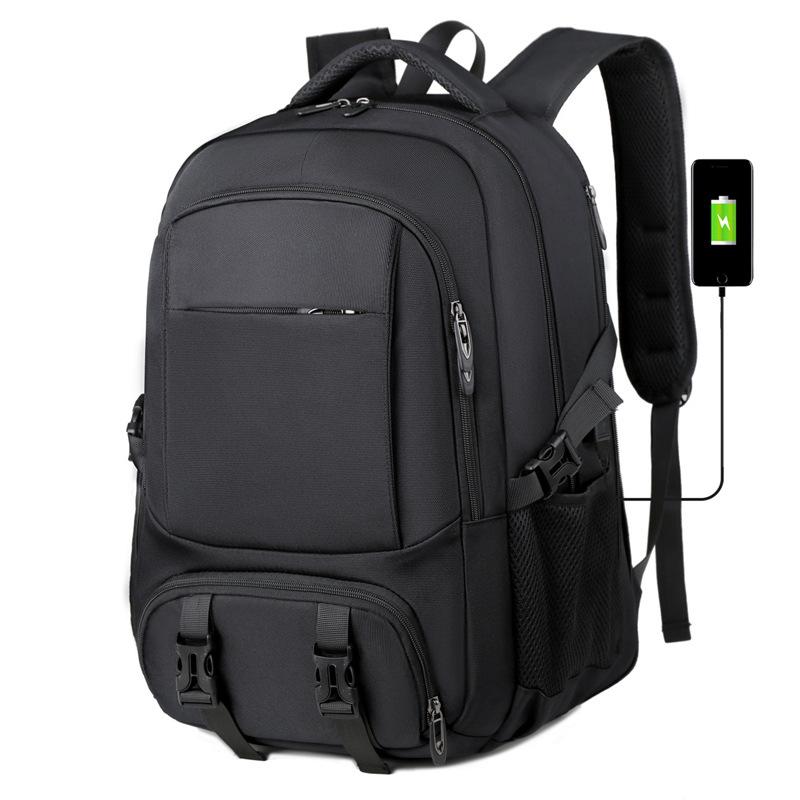 Men's Backpack, Large-capacity Casual and Simple Travel Bag, USB Multi-functional Laptop Bag for Business Trips