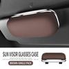 Universal Car Sun Visor Glasses Case, Non-Destructive Install, In-Car Sunglasses Holder & Receipt Clip
