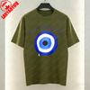 Evil Eye Protection Unisex TShirt Y2K Fashion Blue Unique Graphic TOPS Trendy Casual Style Cotton Tee Streetwear Unisexs Womens