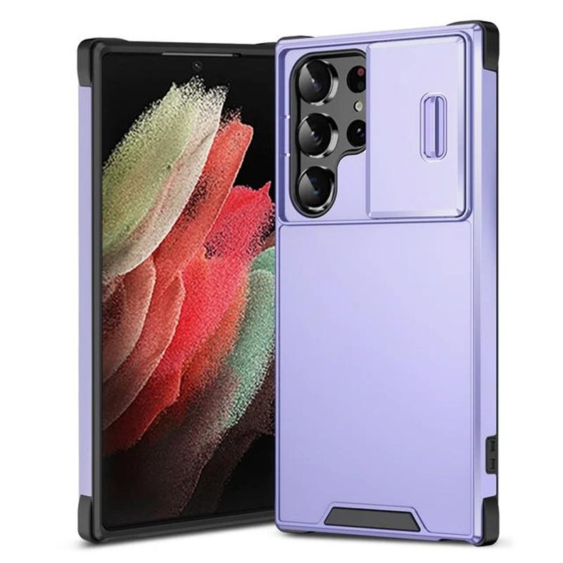 Military Grade Armor Slide Camera Protector Case For Samsung Galaxy S26 S25Edge S24 S23 S22 FE Plus Ultra Anti-Drop Rugged Cover