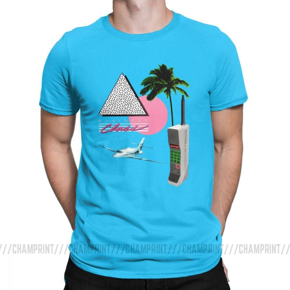 Business Class 84 Collection T Shirts Men Vhs Vaporwave Short Sleeve Funny Tee Shirt Crewneck Cotton