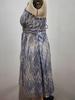 2025 Spring/Summer Sexy Backless V-Neck Spaghetti Strap Chiffon Print Dress
