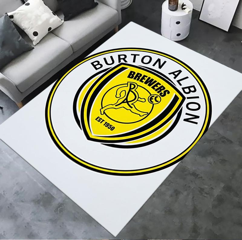 Burton Albion FC Teppich für Wohnzimmer Schlafzimmer Zuhause Sofadekoration Kinderspiel Rutschfeste Bodenmatte