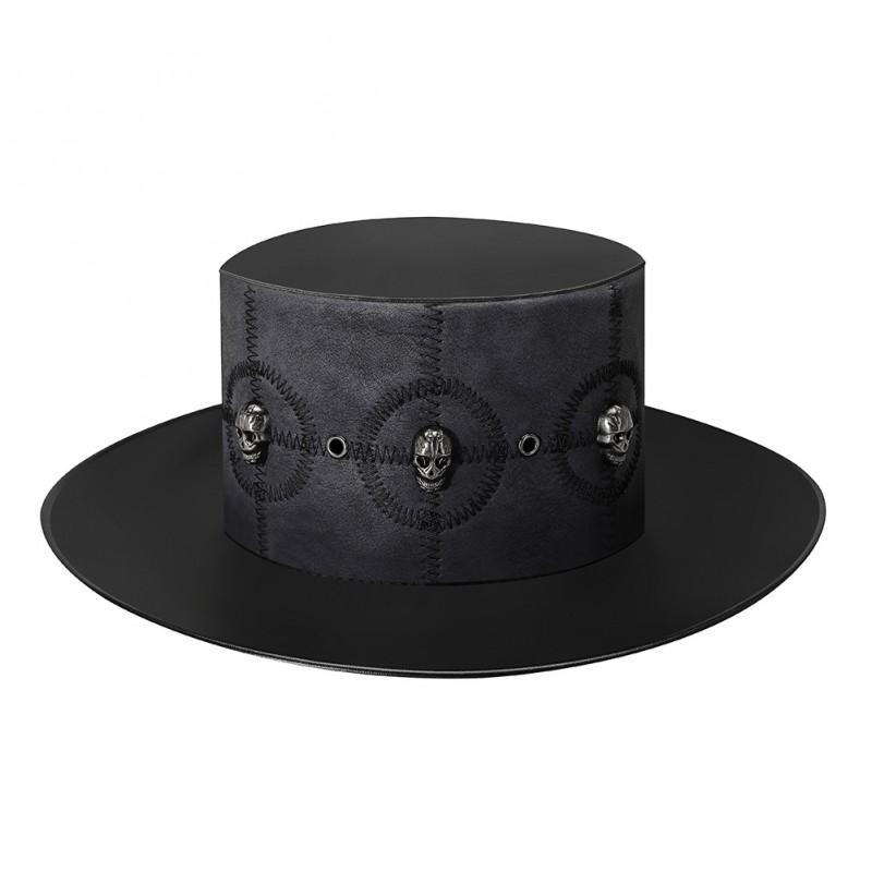 Steampunk Plague Doctor Hat Unisex Adult Cosplay Top Flat Crown Short Brim Festival Costume Accessory