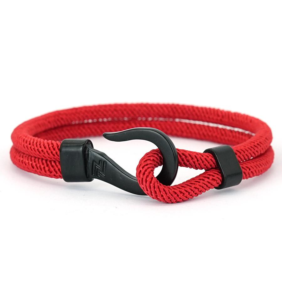 Noter Stylish Fishhook Bracelet Men 7 Colors Available Grade A 4mm String Street Hiphop Riding Sports Sweat Absorbent Braslet