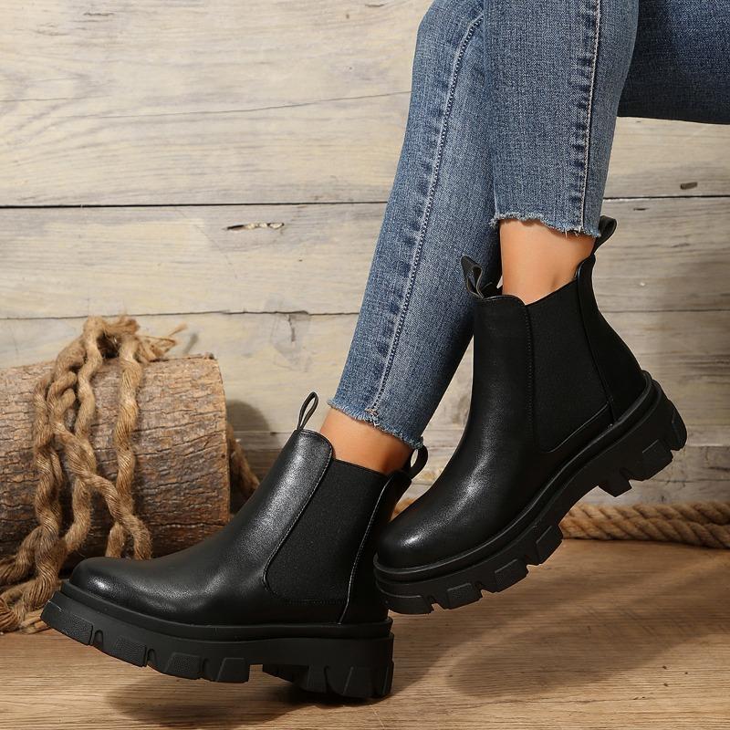 Fashion Fashionable Hot Selling with Temperament Winter New Round Toe Low Heel Women's Boots Breathable Casual Women's Boots