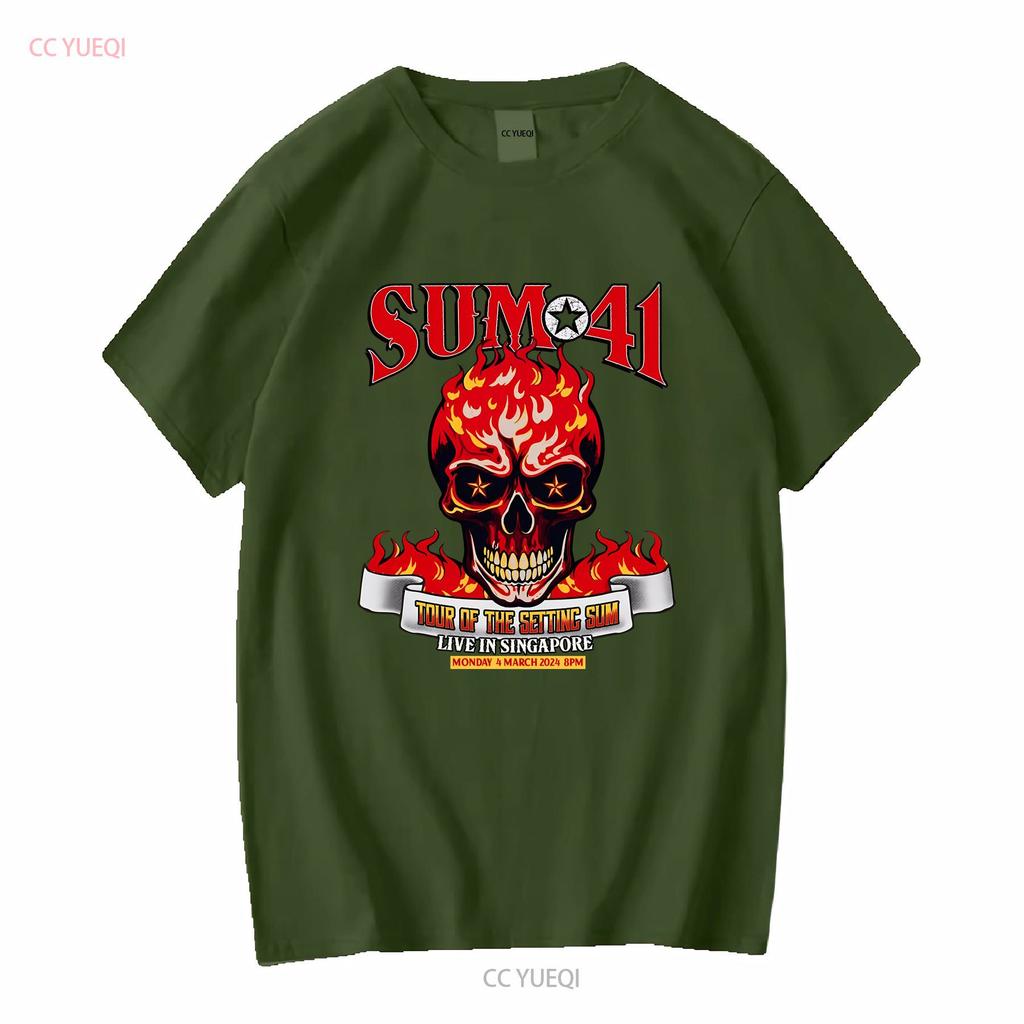 Sum 41 Tour 2024 Live In Singapore S To 5xl T Shirt Ss967 Long Or Short Sleeves Vintage Washed Stylish Designer Clothes Soft