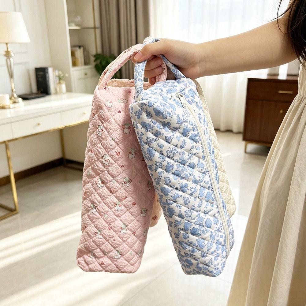 Quilting Cotton Hair Dryer Storage Bag Soft Hair Air Wrap Dryer Case Home Storage