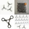 High-quality 100pcs Fishing Swivels 3 Way Barrel Cross-line Swivels Rolling Fishing Tackle