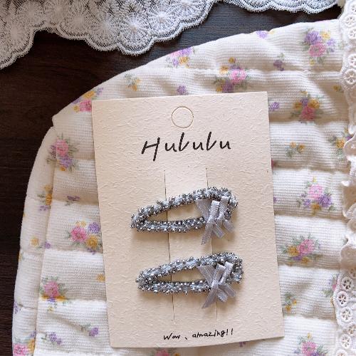 Autumn Retro Coffee Color Love Bow Hairpin Temperament All-match Children's Hair Accessories Side Bangs Hairpin Headdress