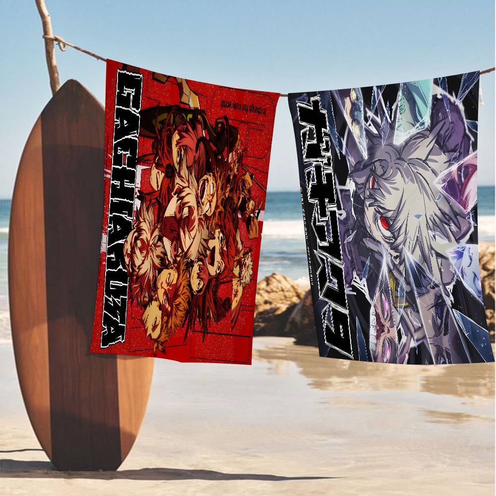 Popular Fantasy Anime G-Gachiakuta Beach Towel Colorful Bath Towels For Girl Microfiber Quick Dry Custom Sand Free Beach Yoga