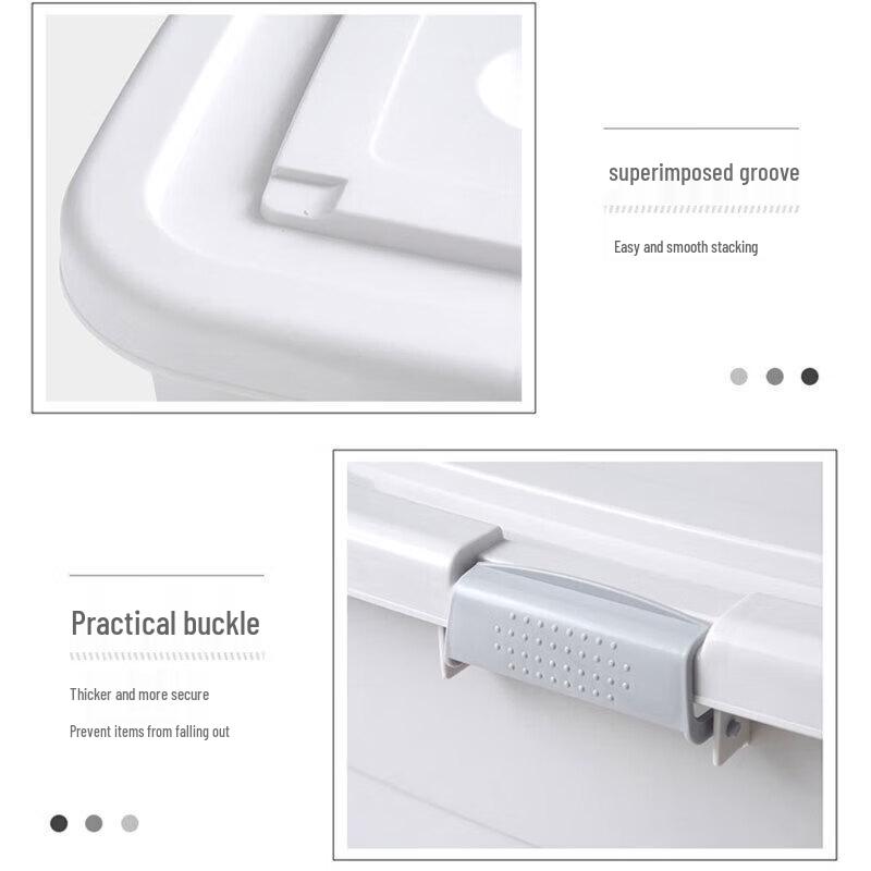 Plastic Storage Box with Wheels