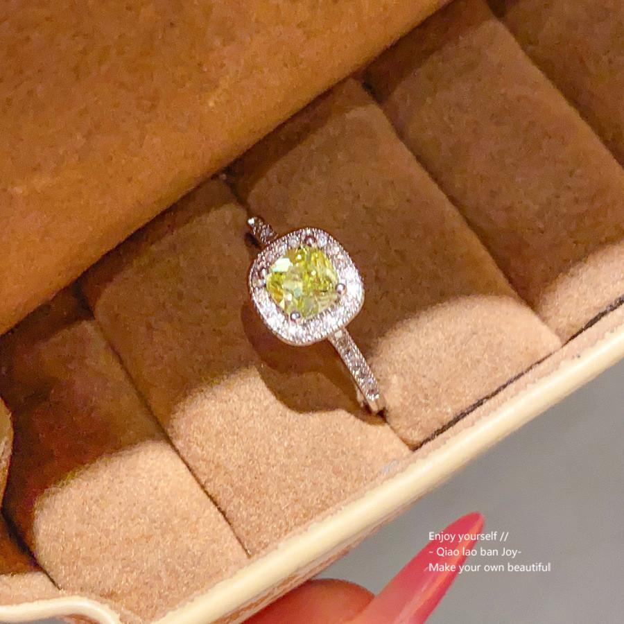Minimalist Copper Zircon Geometric Ring For Ladies Stylish Handwear