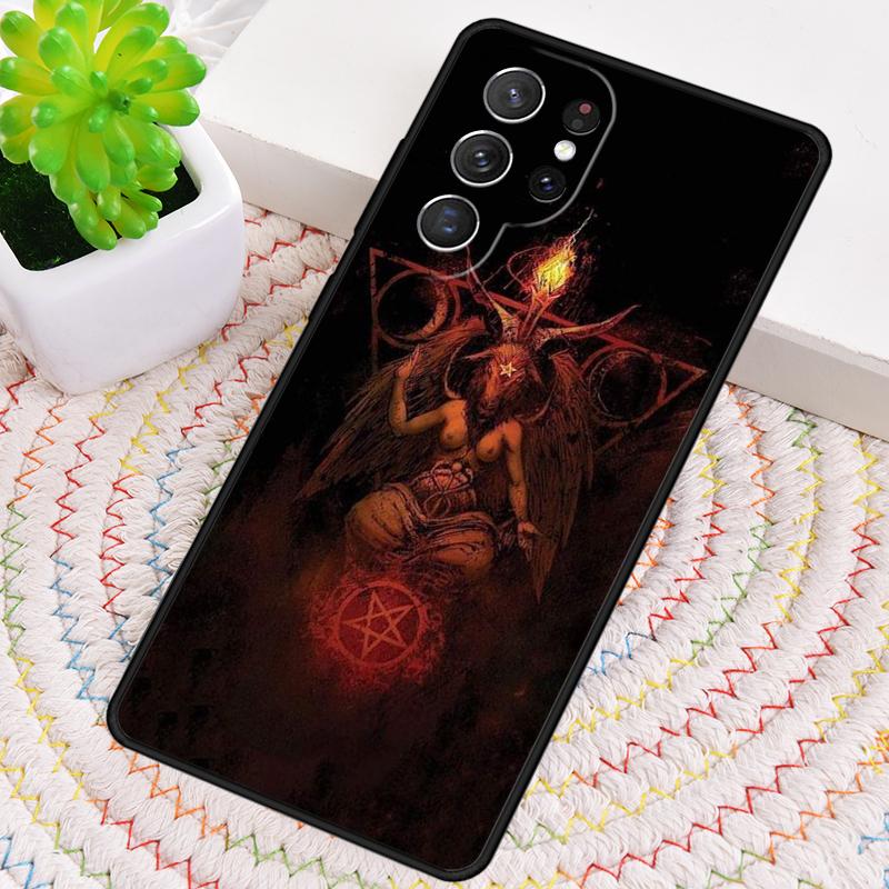 Baphomet Gothic Satan Phone Case for Samsung Galaxy note 10 pro S26 Ultra S23 S24 FE S25 S21 S22 PLUS shockproof Cove