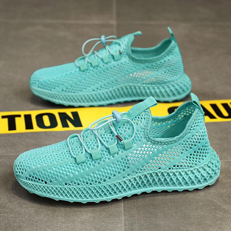 Net Men's Shoes 2025 New Summer Breathable Thin Hollow Soft Sole Light Water Shoes Casual Sports Shoes Fashion Shoes