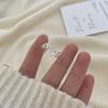 Fashionable Heart Shaped Adjustable Ring For Women Stylish Silver Jewelry Piece