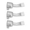 3 Pcs Flat Welding Nozzle 20mm Wide Mouth Stainless Steel PP PVC Welding Tip for Hot Air Gun
