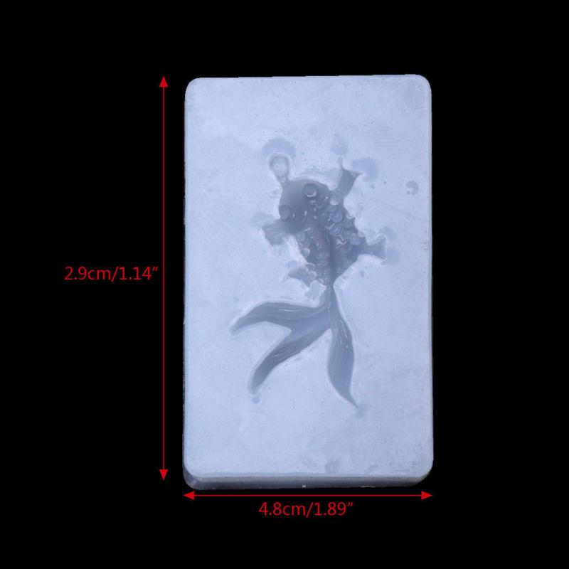 Goldfish Silicone Mold DIY Resin Craft Cake Fondant Baking Tool Jewelry Making