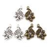 10PCs Acorn Leaf 3D Charms Vintage Metal Plant Pendants DIY Making Necklace Bracelets Women Jewelry Gifts 26mm x 15mm