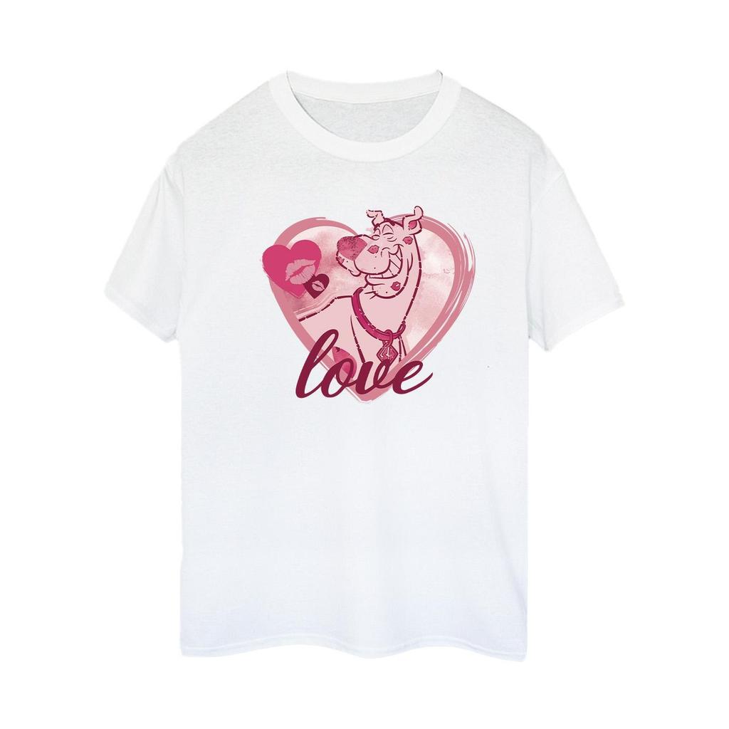 Scooby Doo Womens/Ladies Love Kisses Cotton Boyfriend T-Shirt