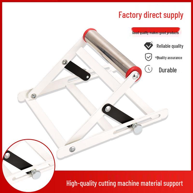 Adjustable Folding Stainless Steel Material Support Stand with Lifting Auxiliary Bracket